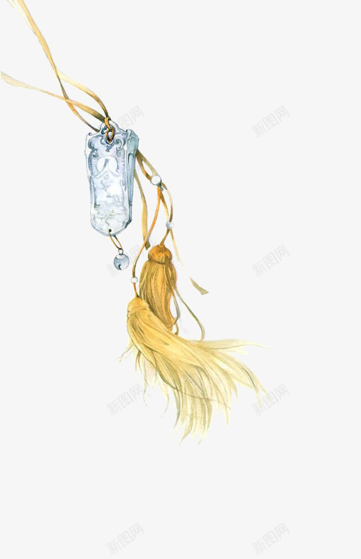 装饰png免抠素材_88icon https://88icon.com 吊坠 手绘 挂饰 水彩画