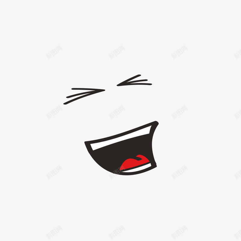 大笑黑色卡通表情矢量图eps免抠素材_88icon https://88icon.com 卡通 卡通线条 卡通表情 可爱表情 大笑 表情 黑色 黑色线条 矢量图