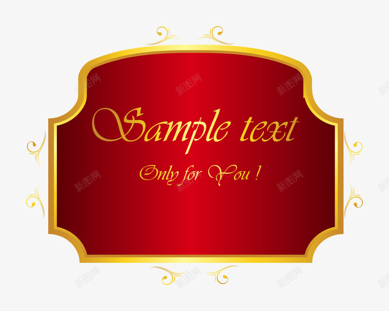 欧贺卡英文祝贺红色标签png免抠素材_88icon https://88icon.com 欧式卡片 祝贺 红色标签 英文 贺卡 金色