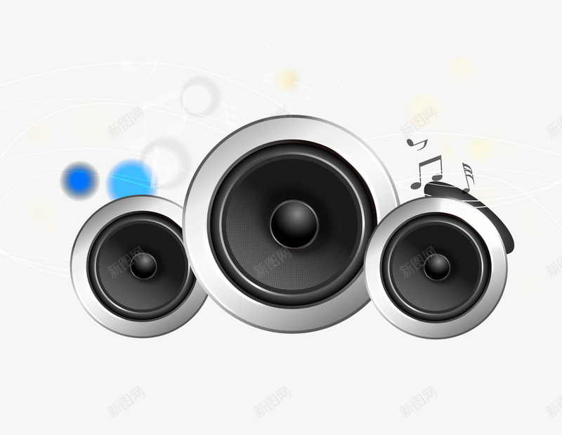 音响矢量图eps免抠素材_88icon https://88icon.com 3D PNG免抠图下载 号外号外 喇叭 喇叭孔 矢量图 装饰 音乐 音符