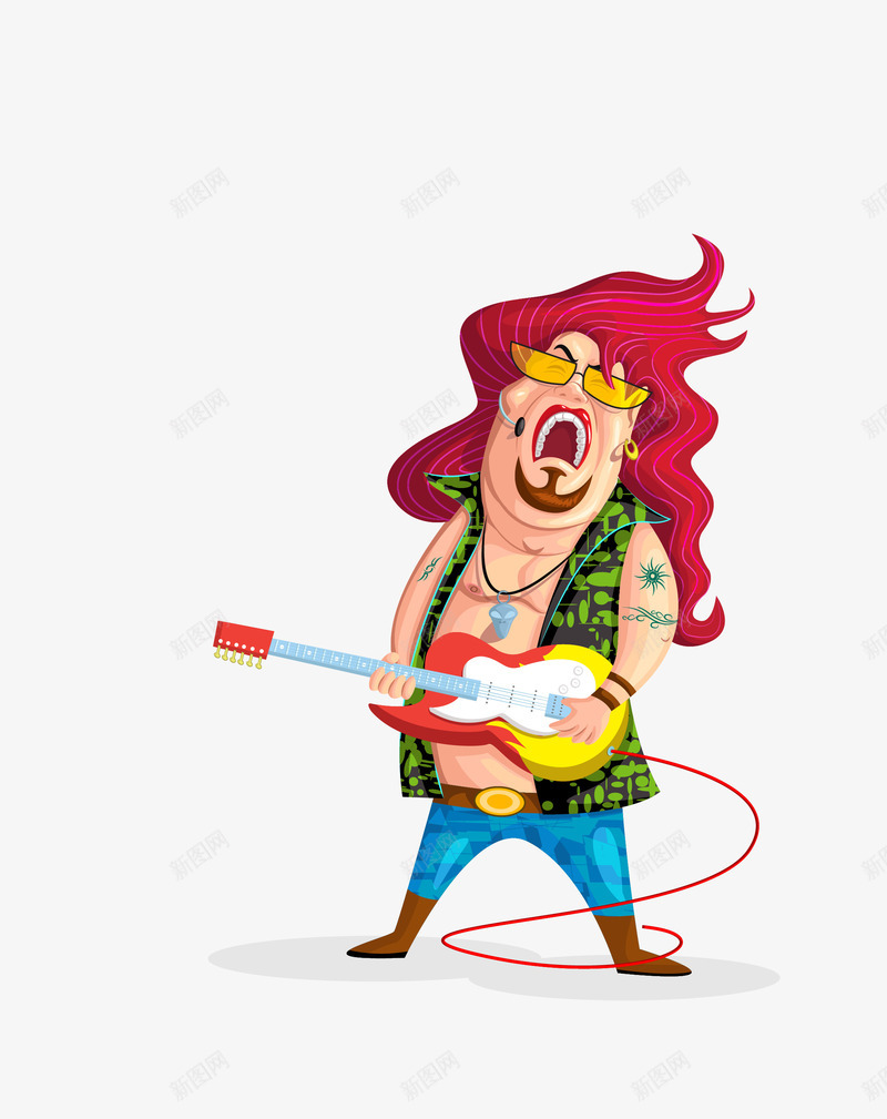 卡通玩吉他个性女生矢量图eps免抠素材_88icon https://88icon.com 个性女生 卡通玩吉他 女生 玩吉他 玩吉他个性女生 矢量玩吉他 矢量图