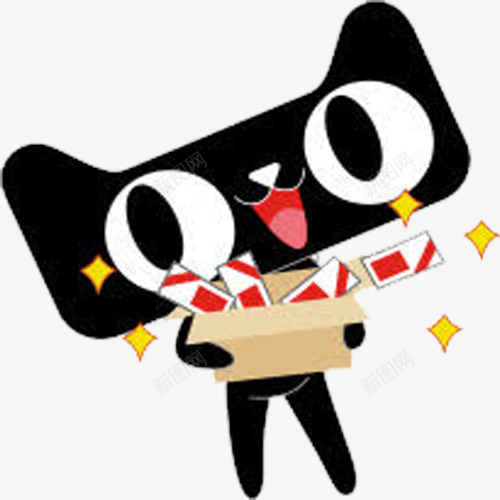 天猫公仔png免抠素材_88icon https://88icon.com 公仔 天猫公仔 欣喜 表情包 购物