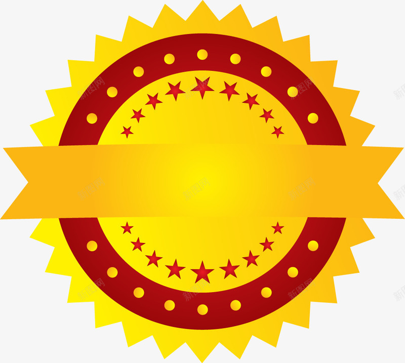 黄色简约几何促销标签png免抠素材_88icon https://88icon.com 优惠 促销标签 打折 欧式 装饰 黄色