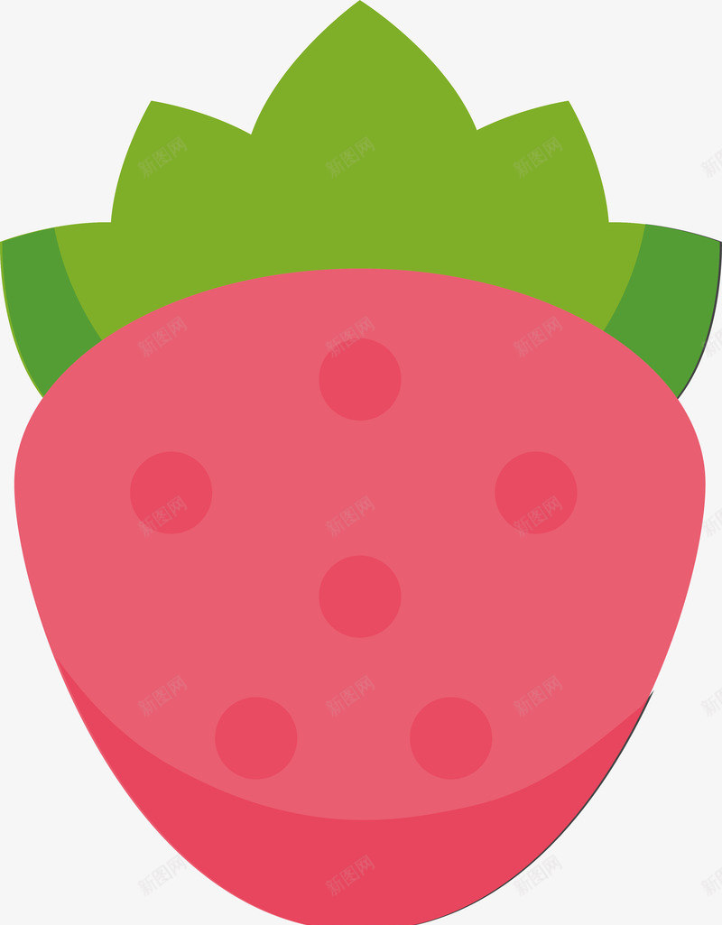 手绘卡通草莓矢量图ai免抠素材_88icon https://88icon.com 卡通 好吃的 手绘 水果 红色的 美味卡通水果 草莓 矢量图