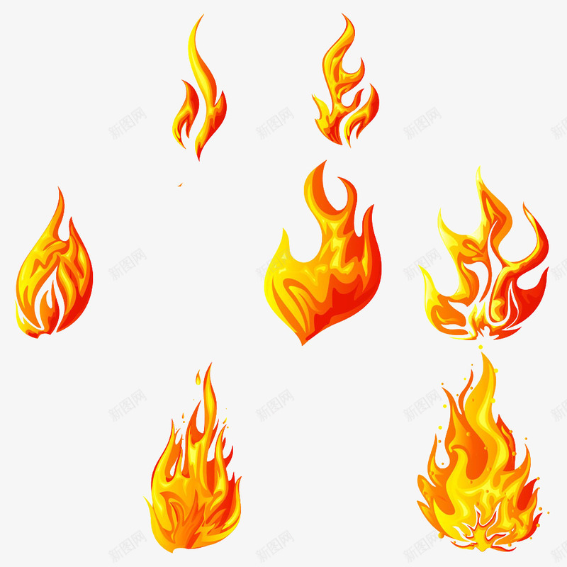 各种火苗png免抠素材_88icon https://88icon.com 不同的 火焰 火苗 特效 鬼火