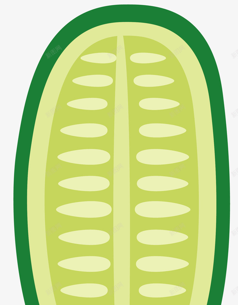 果仁卡通黄瓜png免抠素材_88icon https://88icon.com 扁平风格 果仁 水果蔬菜 矢量黄瓜 翠绿的黄瓜 翠绿色