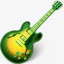 绿色吉他png免抠素材_88icon https://88icon.com 吉他 桌面 绿色
