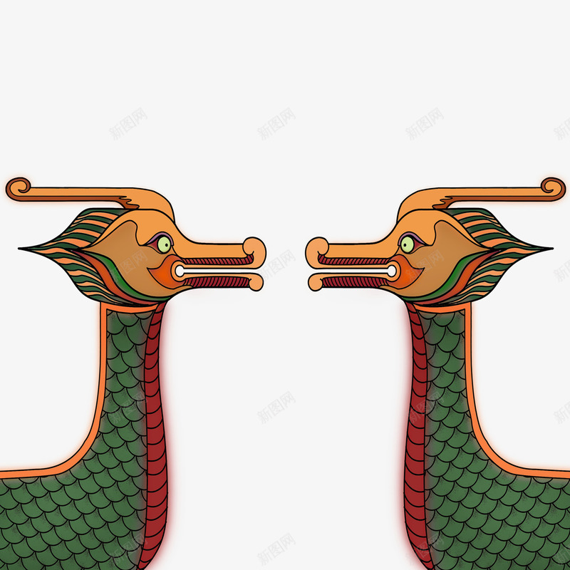 端午手绘龙psd免抠素材_88icon https://88icon.com 手绘 端午 节日 龙