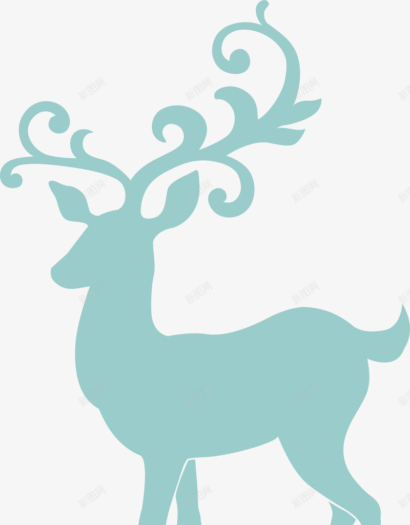 绿色麋鹿标志png免抠素材_88icon https://88icon.com 卡通麋鹿 圣诞节图案 标志 梅花鹿 绿色麋鹿 装饰图案