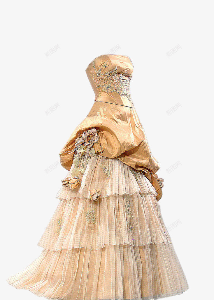 白色时尚婚纱png免抠素材_88icon https://88icon.com 优雅 婚纱 时尚女装 晚礼服 晚装 白色 衣服 裙子 长裙