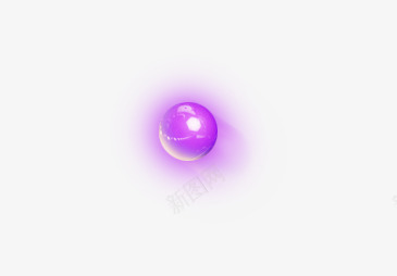 紫色圆球png免抠素材_88icon https://88icon.com 发光元素 圆球 活动元素 紫色
