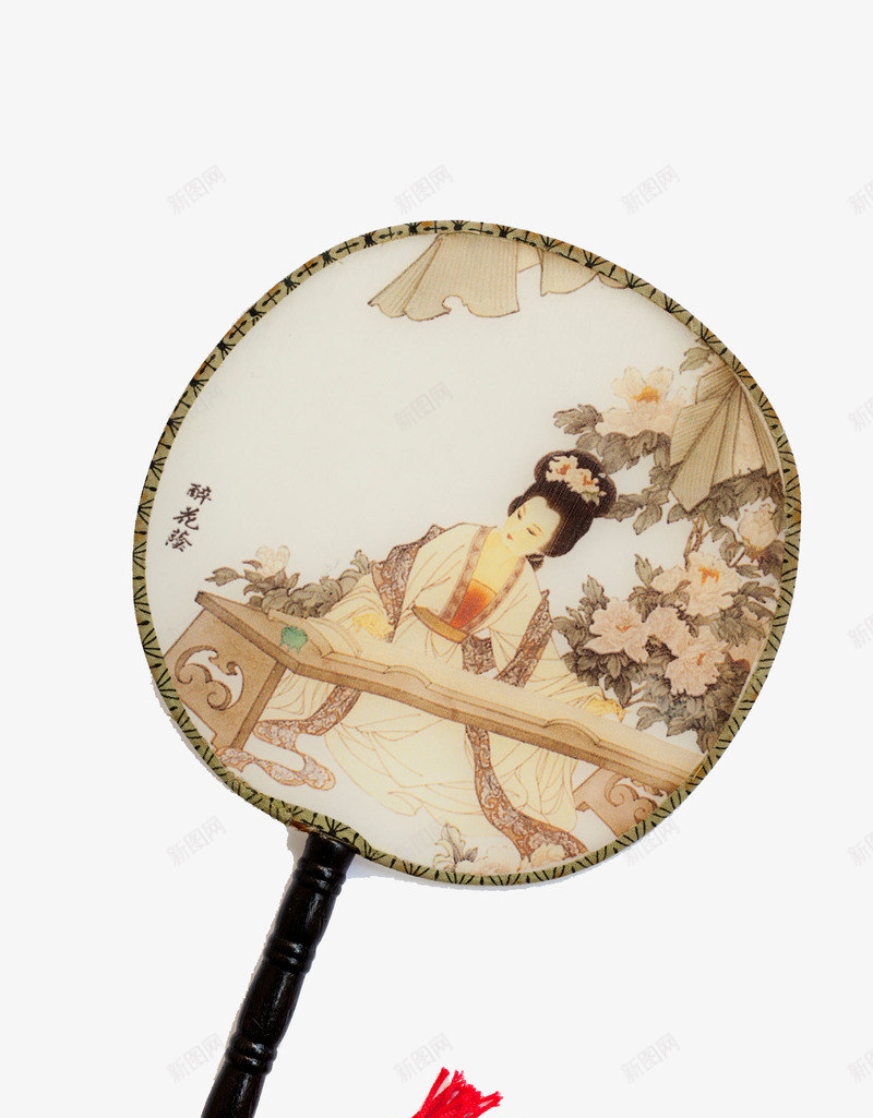 女士古典团扇png免抠素材_88icon https://88icon.com 中国风 古典 团扇 夏天 女士 扇子 折扇 漂亮 精致 饰品