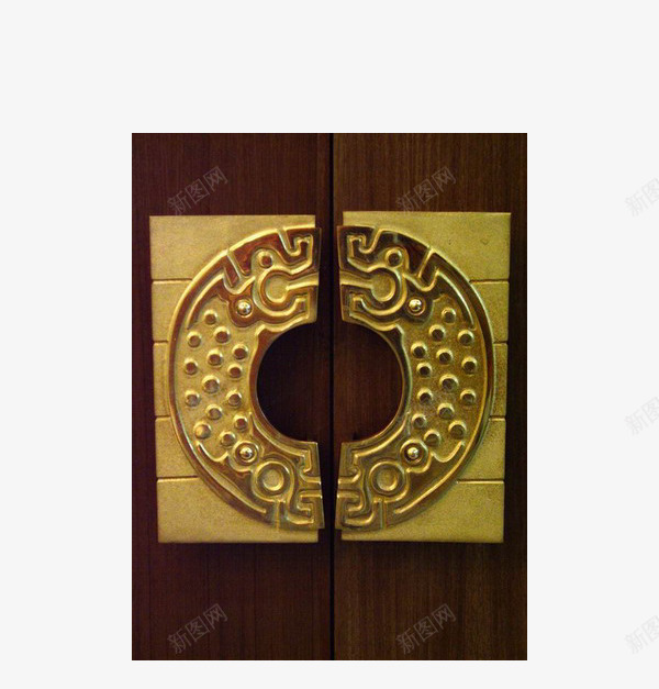 木质大门png免抠素材_88icon https://88icon.com 中国风 古风 奢华 鎏金
