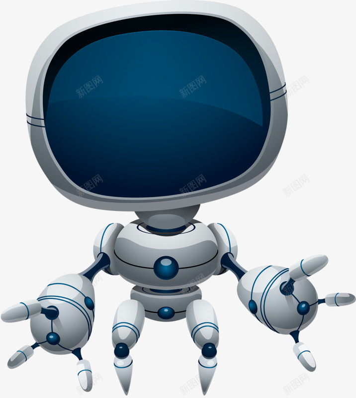 科技感屏幕机器人png免抠素材_88icon https://88icon.com 屏幕 机器人 科技 简约