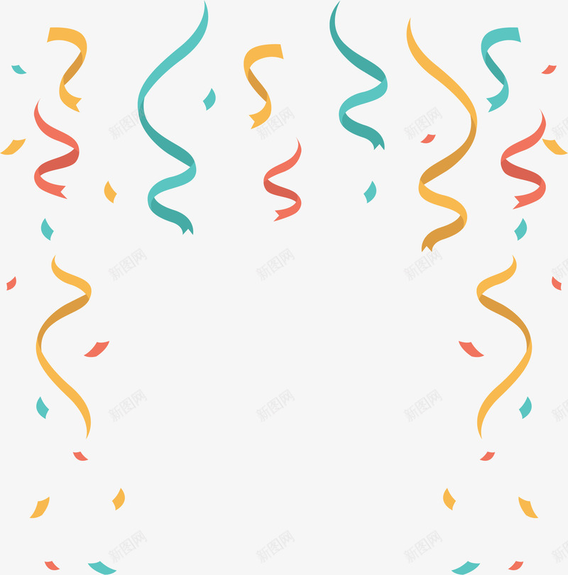 节日派对螺旋丝带矢量图ai免抠素材_88icon https://88icon.com 丝带 彩色丝带 派对彩带 矢量png 节日派对 螺旋彩带 矢量图