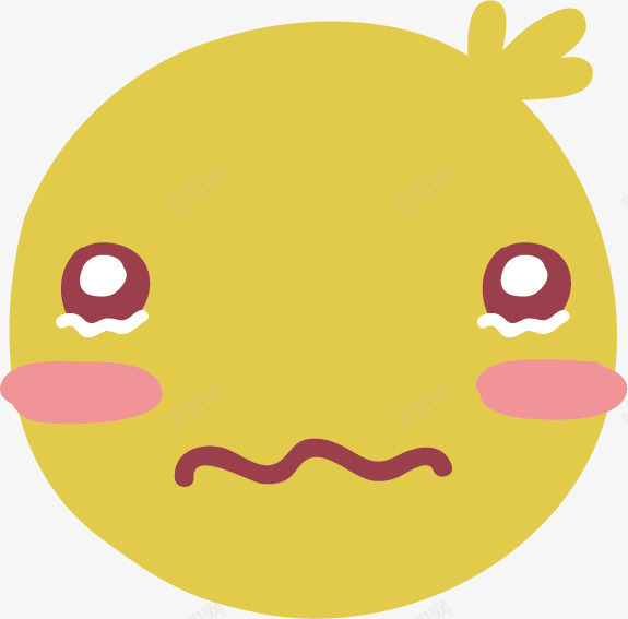 委屈表情矢量图ai免抠素材_88icon https://88icon.com 包子脸 卡通表情 委屈 表情图 矢量图