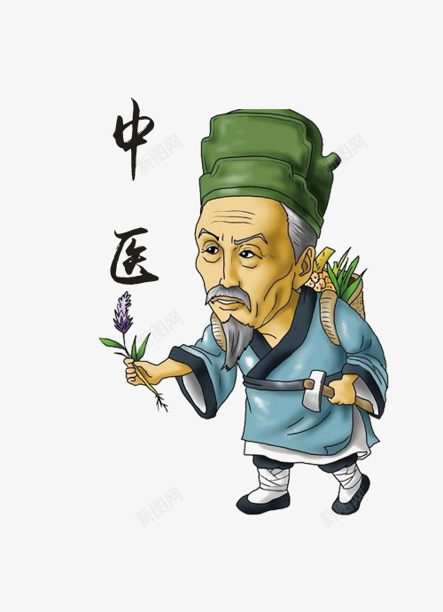 老中医菜药图png免抠素材_88icon https://88icon.com 中医 养生 医生 菜药