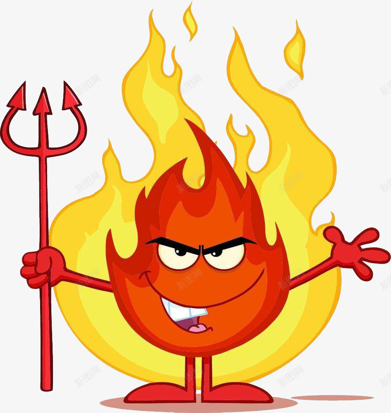 坏笑的火焰卡通形象png免抠素材_88icon https://88icon.com 卡通手绘 坏笑表情 恶魔 装饰