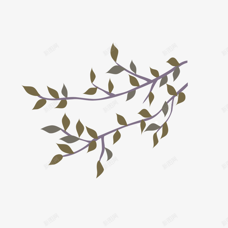 简单的花草图案png免抠素材_88icon https://88icon.com 垂柳 简约 花纹 花草 边框