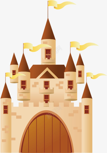 圣诞场景装饰png免抠素材_88icon https://88icon.com 卡通城堡 圣诞 场景 装饰