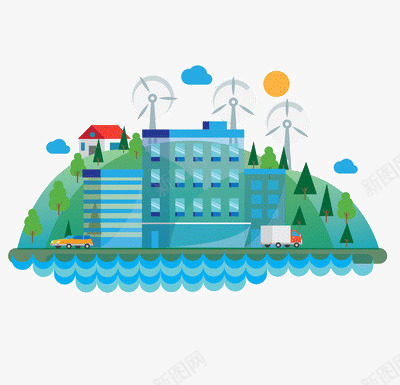 旅游度假村png免抠素材_88icon https://88icon.com 休闲 清洁 节能