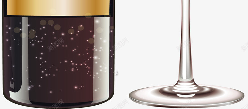 新年派对庆祝红酒矢量图ai免抠素材_88icon https://88icon.com 新年派对 派对红酒 矢量png 红酒 高级红酒 高脚杯 矢量图