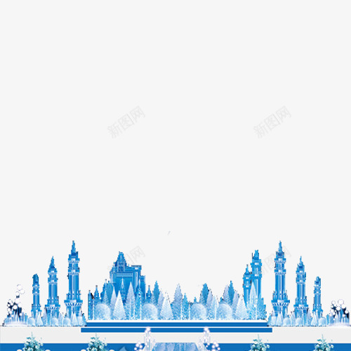 梦幻唯美冰雪城堡png免抠素材_88icon https://88icon.com 冰 冰雪 冰雪城堡 唯美 城堡 梦幻 雪