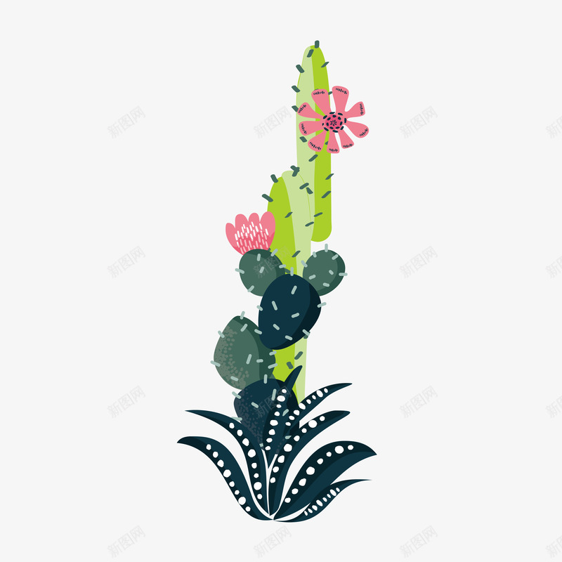 客厅盆栽仙人掌png免抠素材_88icon https://88icon.com 仙人掌 卡通 可爱 图案 小清新 彩色 植物 简约 绿色 花朵 装饰