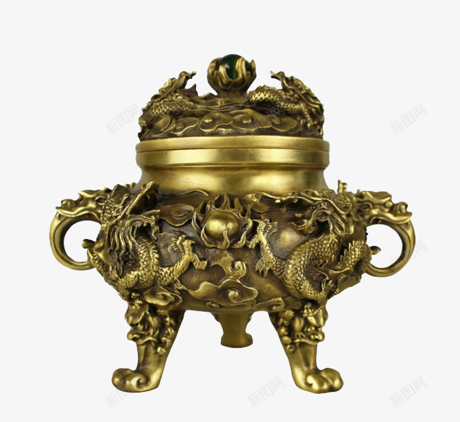 金色复杂炉子png免抠素材_88icon https://88icon.com 中国风 八卦炉 历史 炉子 炼丹炉 药炉 金色 铜炉 铜鼎 香炉