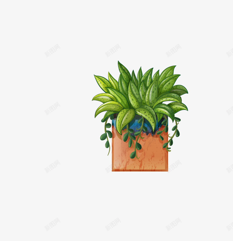 卡通手绘绿植盆栽png免抠素材_88icon https://88icon.com 创意 动漫动画 卡通手绘 植物 简约 绿植盆栽