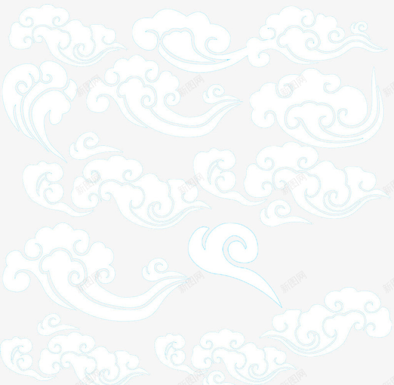 卡通祥云png免抠素材_88icon https://88icon.com 中国风 中国风符号 传统图案 底纹 底纹卡通 底纹矢量图 手绘 手绘底纹素材 祥云剪影 纹样