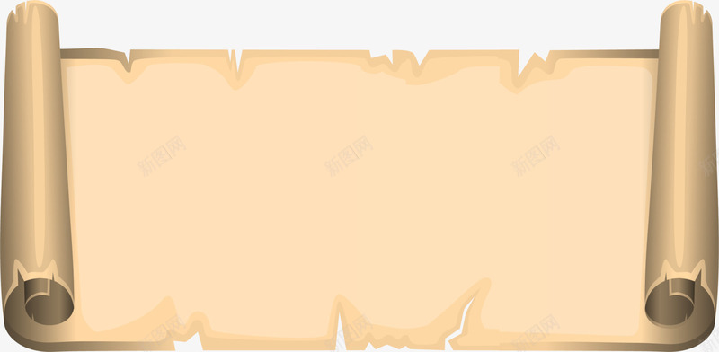 黄色复古卷轴png免抠素材_88icon https://88icon.com 复古纸卷 标签 牛皮纸 纸张 装饰图案 黄色卷轴