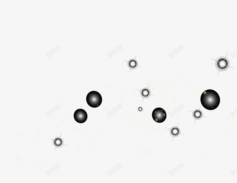 黑色闪耀星空png免抠素材_88icon https://88icon.com 文艺 星空 梦幻 简约 闪耀 黑色