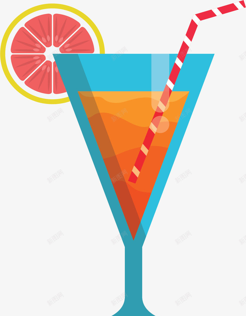 橘红色夏日鸡尾酒矢量图ai免抠素材_88icon https://88icon.com 夏日果汁 夏日橙汁 果汁 橙汁 矢量png 鸡尾酒 矢量图