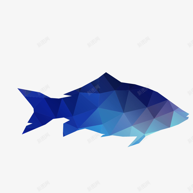 科技小鱼png免抠素材_88icon https://88icon.com 不规则 卡通 小鱼 手绘 科技 简图 菱形 蓝色