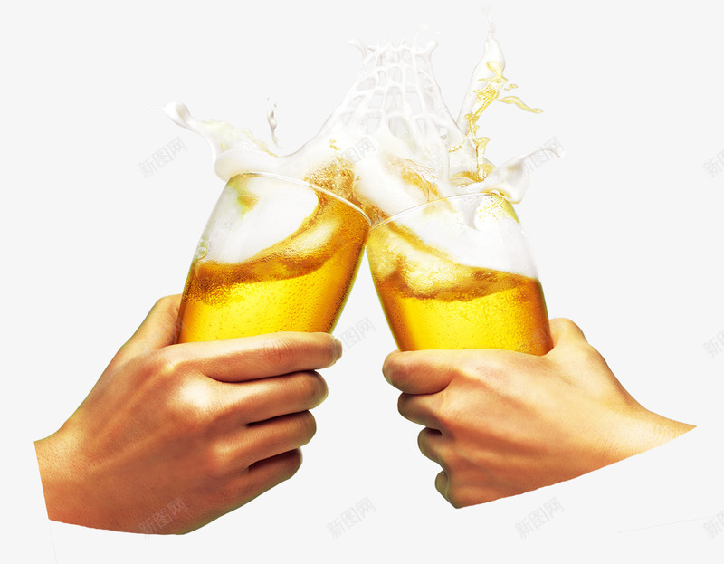 啤酒节干杯宣传png免抠素材_88icon https://88icon.com 啤酒碰杯 啤酒节 宣传 干杯 素材