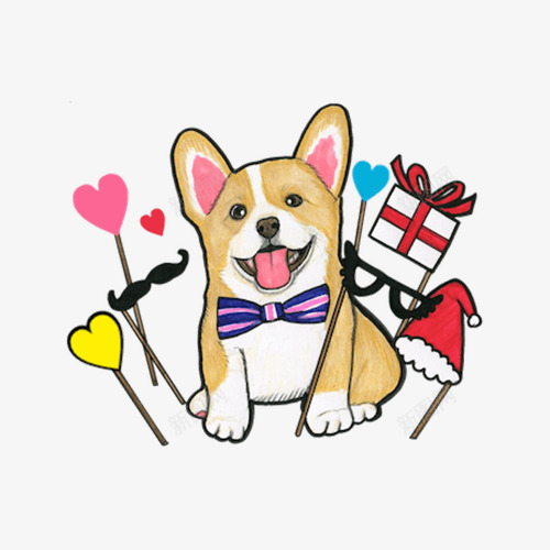 手绘柯基犬png免抠素材_88icon https://88icon.com T恤印花 儿童绘本 动物插画 卡通柯基狗 可爱 圣诞 圣诞礼物 圣诞节 宠物 手绘柯基犬 插画 贺卡
