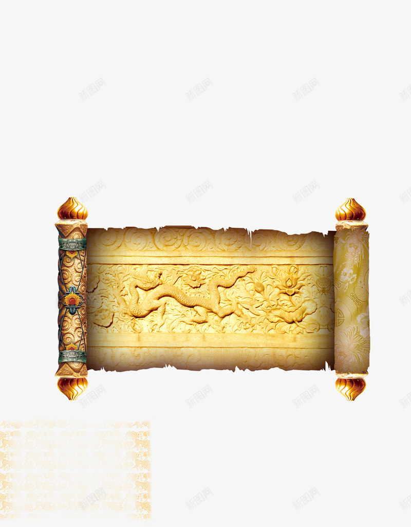 卷轴png免抠素材_88icon https://88icon.com 书卷 卷轴 古典