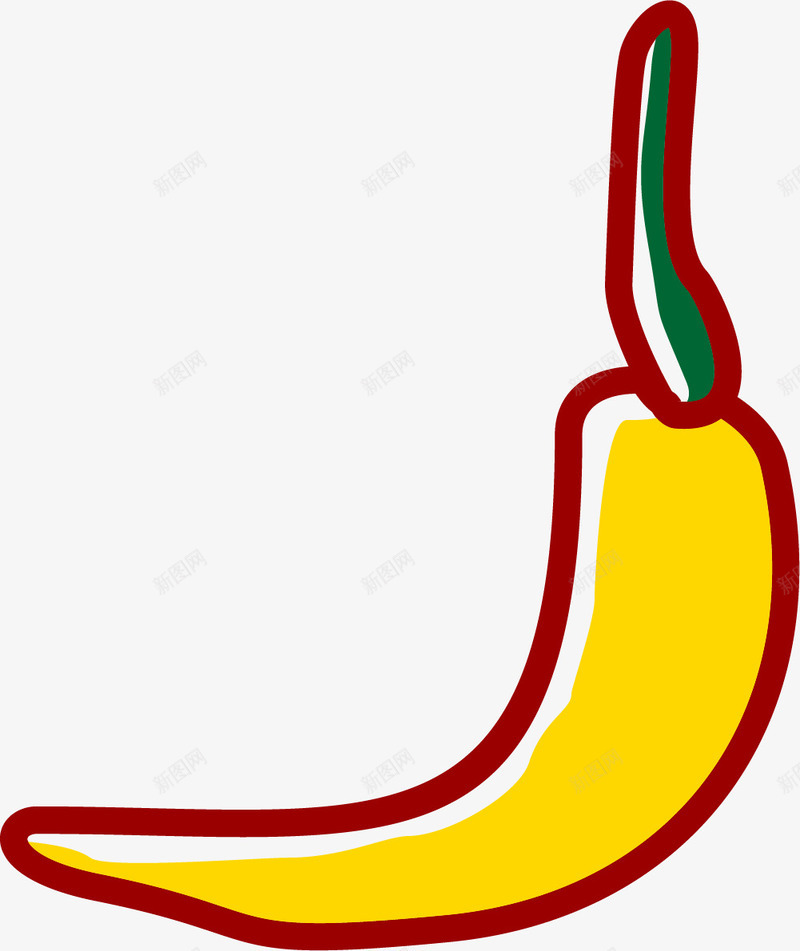 纯黄色辣椒png免抠素材_88icon https://88icon.com 纯黄色 辣椒 辣椒的画作 辣椒简笔 辣椒简笔画 辣椒速写