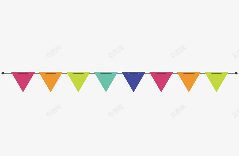 装饰图案png免抠素材_88icon https://88icon.com PPT素材 彩旗 标志物