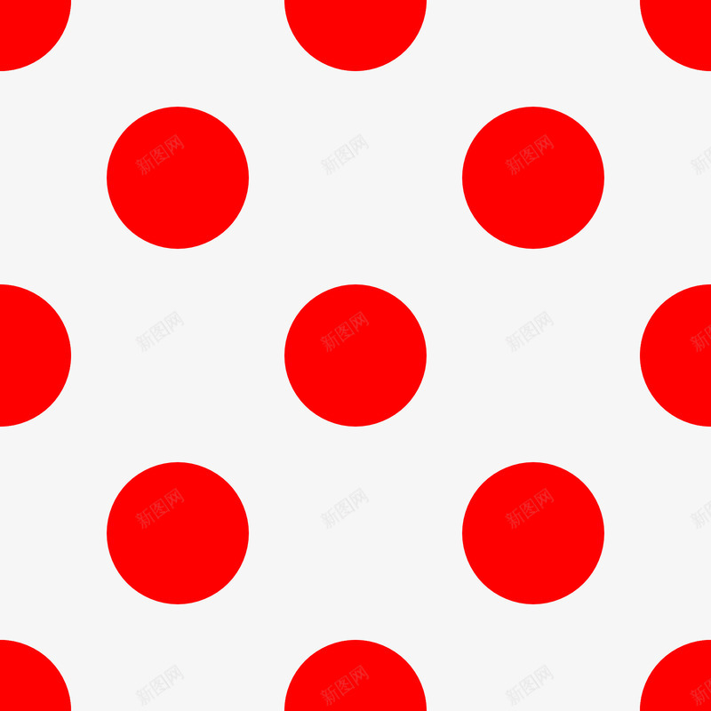 红色小圆点图案png免抠素材_88icon https://88icon.com 可爱 织物 装修