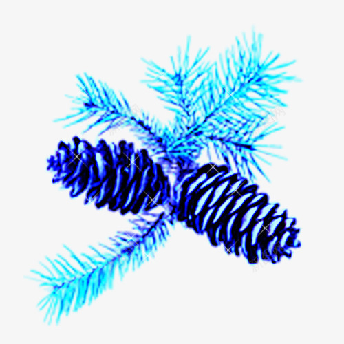 寒冰质感松果装饰png免抠素材_88icon https://88icon.com 圣诞节 圣诞节挂件 圣诞节装饰 松果 装饰