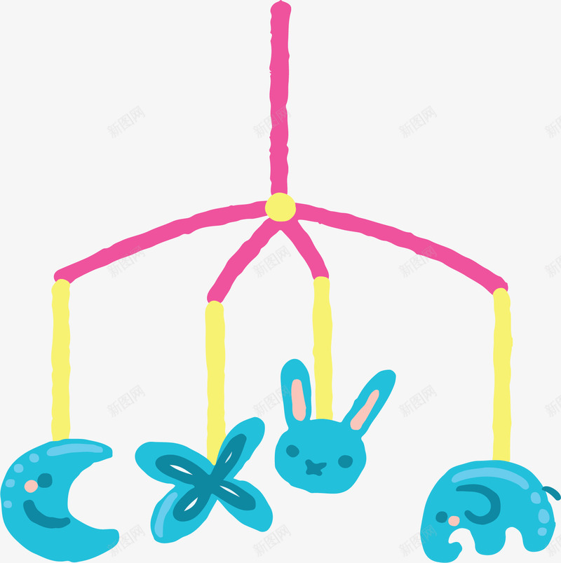 彩色卡通挂饰玩具png免抠素材_88icon https://88icon.com 卡通玩具 婴儿玩具 挂饰玩具 早教 玩具 矢量png