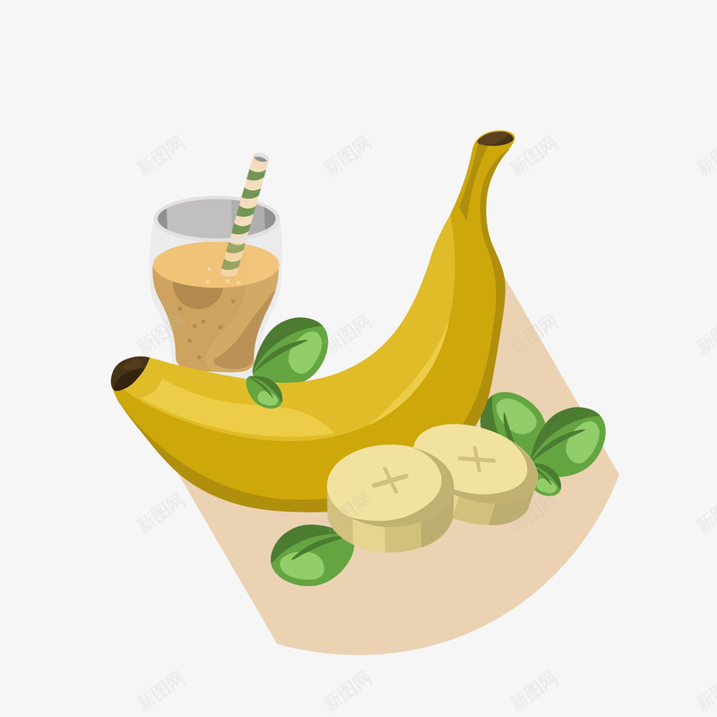 吃香蕉png免抠素材_88icon https://88icon.com PNG免抠图下载 卡通 果汁 水果 装饰 香蕉汁
