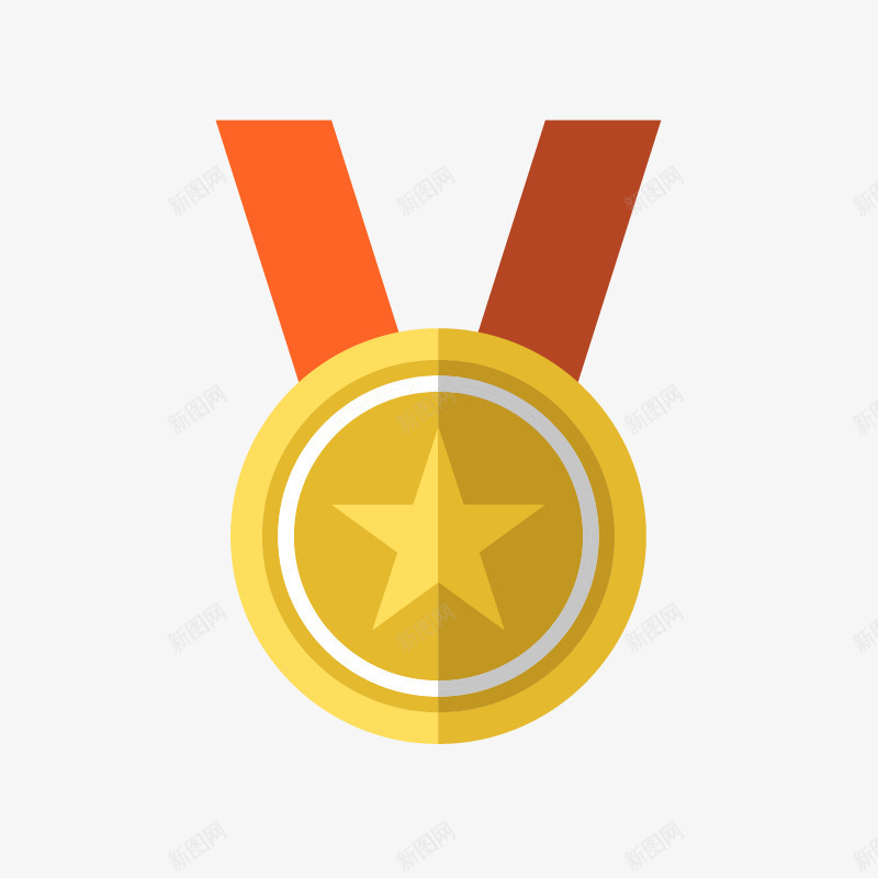 红色冠军奖牌png免抠素材_88icon https://88icon.com 冠军 奖座 奖杯 扁平奖牌 竞赛