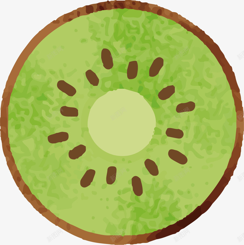 好吃的猕猴桃片矢量图ai免抠素材_88icon https://88icon.com 好吃 果汁 果皮 果籽 果肉 水果 猕猴桃片 绿色 美味 矢量图