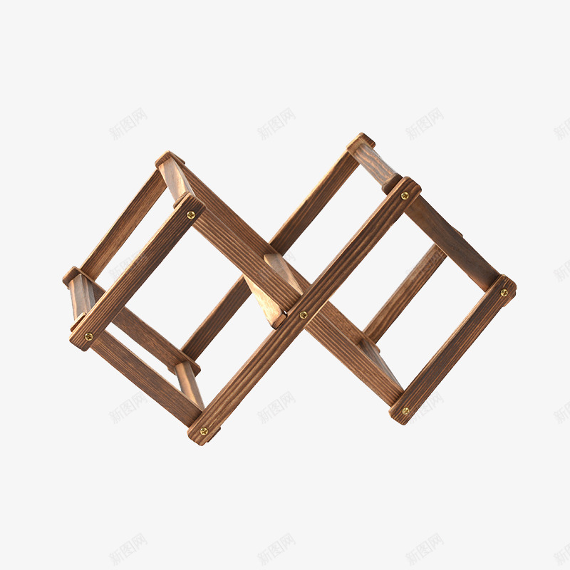 可折叠松木红酒架png免抠素材_88icon https://88icon.com 产品实物 可折叠松木红酒架 时尚酒庄摆件 熏黑色实木酒架 红酒展架