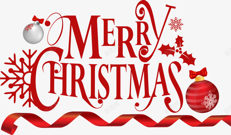 红色创意圣诞节字母png免抠素材_88icon https://88icon.com Christma Christmas Merry merry 圣诞快乐 圣诞球 圣诞节 红色字母 雪花片