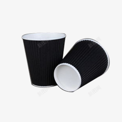 黑色创意纸杯png免抠素材_88icon https://88icon.com 大方 简单 黑白