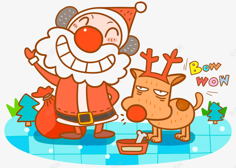 2018圣诞老人麋鹿漫画png免抠素材_88icon https://88icon.com 圣诞卡片 圣诞手绘 圣诞老人 圣诞节 圣诞节卡通 圣诞节卡通形象 圣诞节插画 广告设计 设计